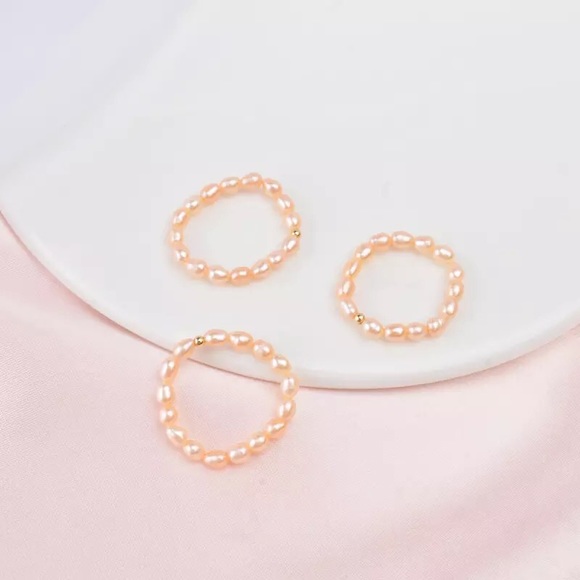 Ring freshwater pearl sterling silver 925 womens - Picture 3 of 7